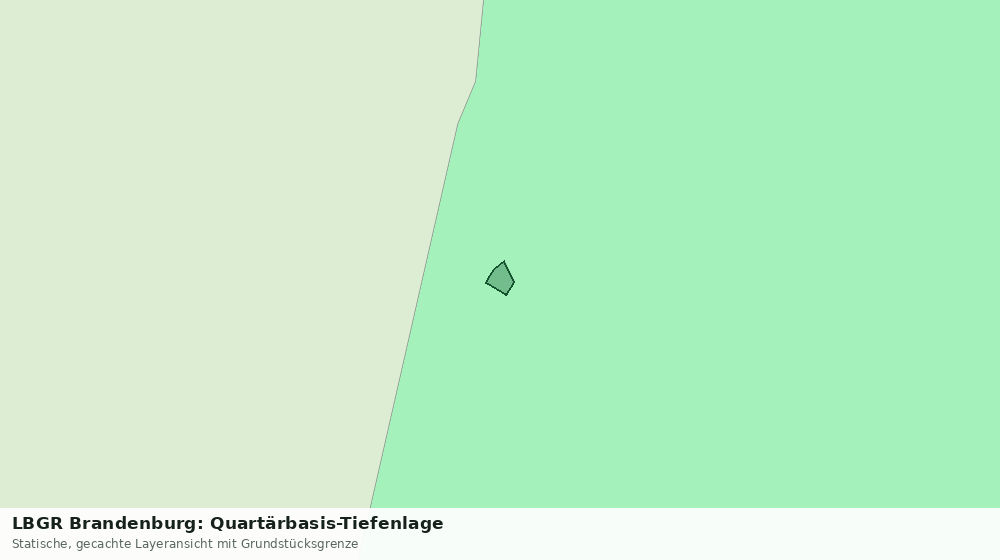 Statische Kartenansicht: LBGR Brandenburg: Quartärbasis-Tiefenlage