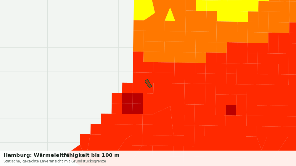 Statische Kartenansicht: Hamburg: Wärmeleitfähigkeit bis 100 m