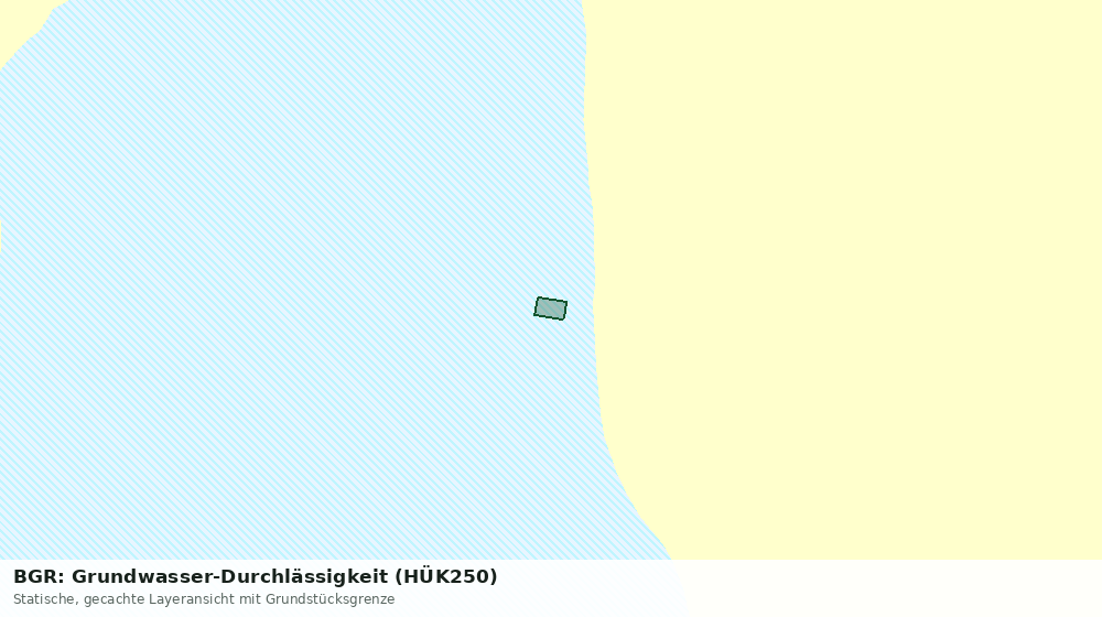 Statische Kartenansicht: BGR: Grundwasser-Durchlässigkeit (HÜK250)