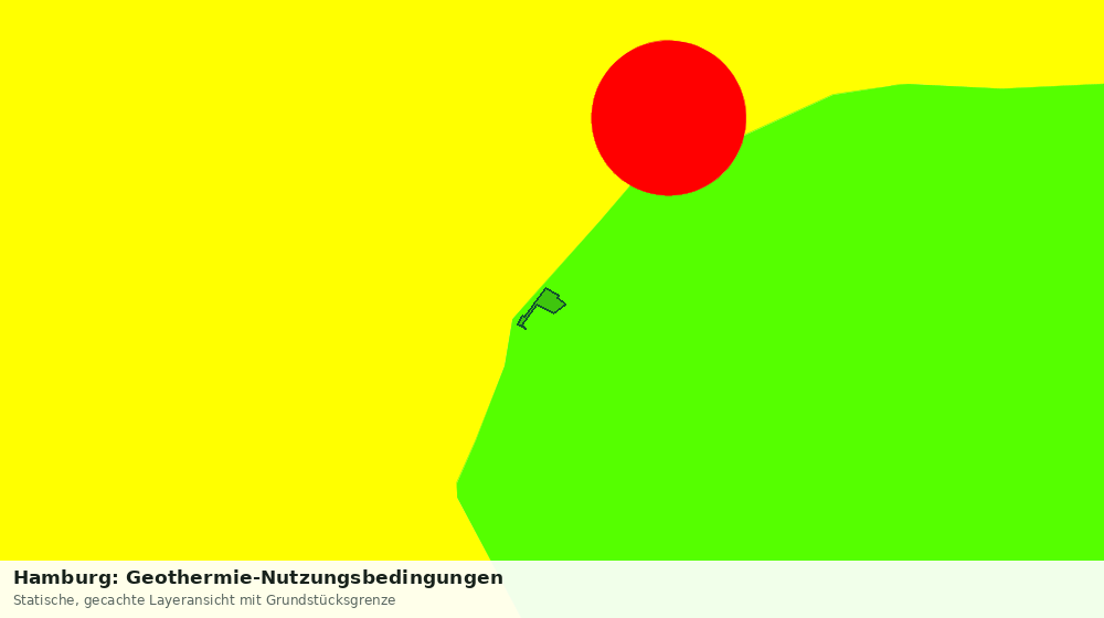 Statische Kartenansicht: Hamburg: Geothermie-Nutzungsbedingungen