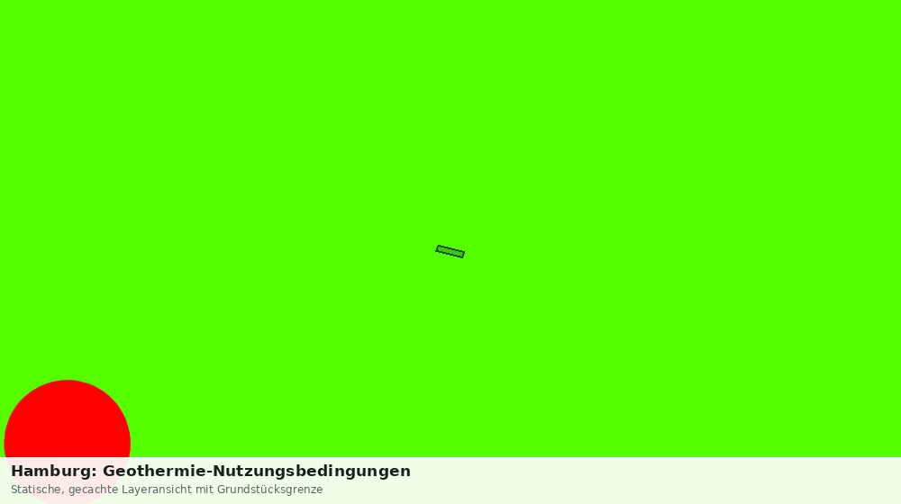 Statische Kartenansicht: Hamburg: Geothermie-Nutzungsbedingungen