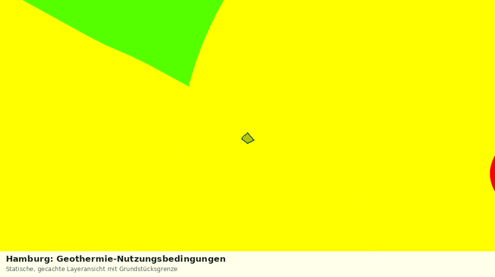 Statische Kartenansicht: Hamburg: Geothermie-Nutzungsbedingungen