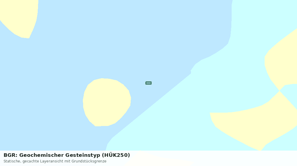 Statische Kartenansicht: BGR: Geochemischer Gesteinstyp (HÜK250)