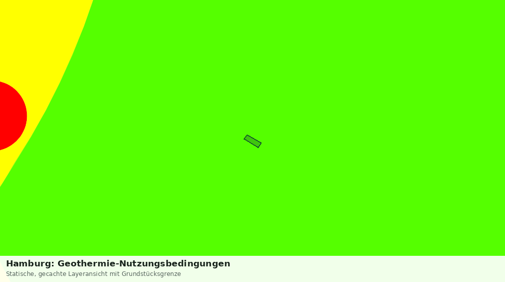 Statische Kartenansicht: Hamburg: Geothermie-Nutzungsbedingungen
