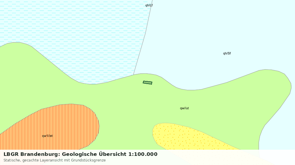 Statische Kartenansicht: LBGR Brandenburg: Geologische Übersicht 1:100.000