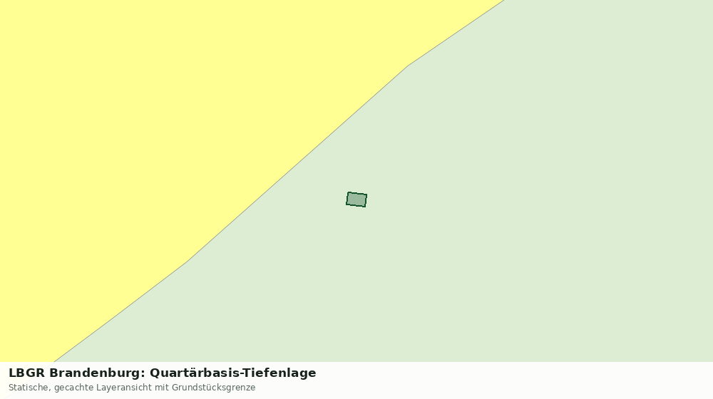 Statische Kartenansicht: LBGR Brandenburg: Quartärbasis-Tiefenlage