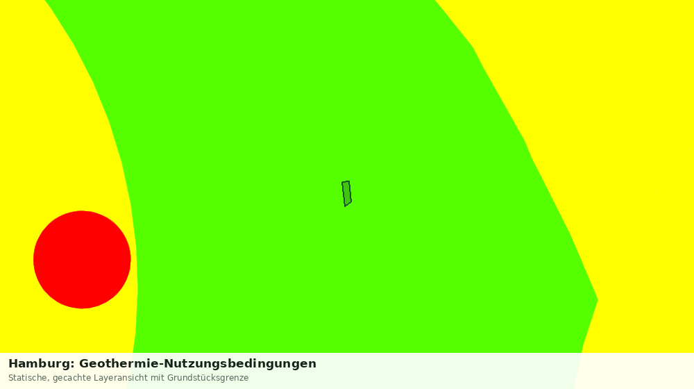 Statische Kartenansicht: Hamburg: Geothermie-Nutzungsbedingungen