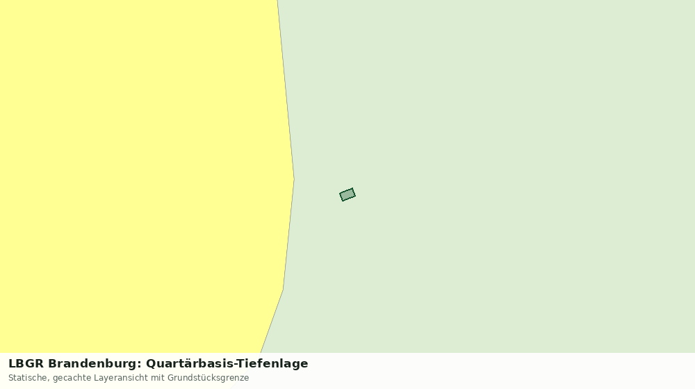 Statische Kartenansicht: LBGR Brandenburg: Quartärbasis-Tiefenlage