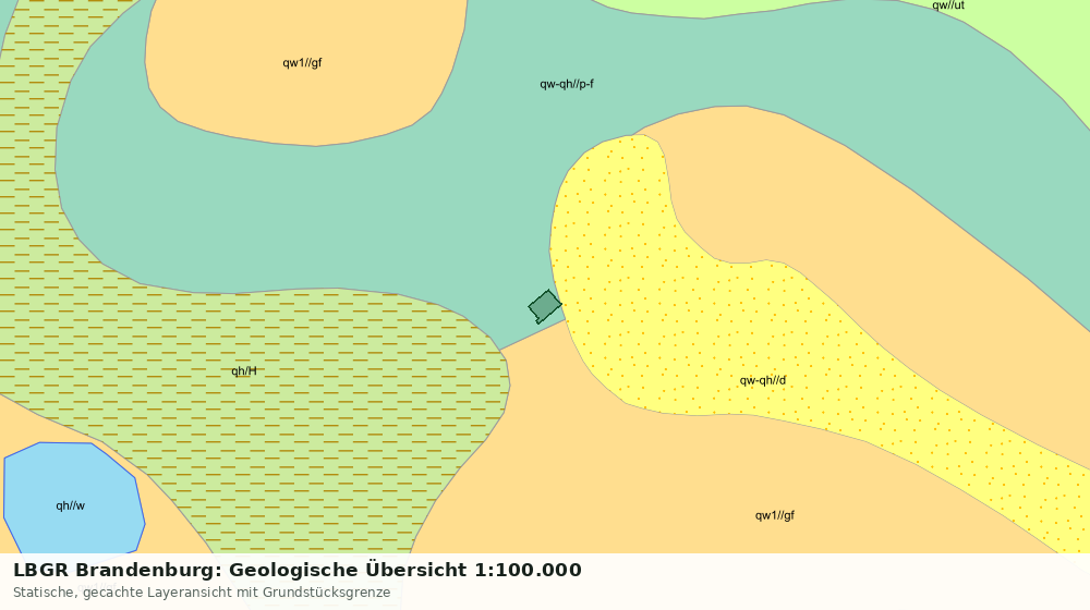 Statische Kartenansicht: LBGR Brandenburg: Geologische Übersicht 1:100.000