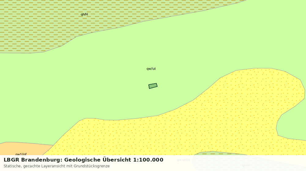 Statische Kartenansicht: LBGR Brandenburg: Geologische Übersicht 1:100.000