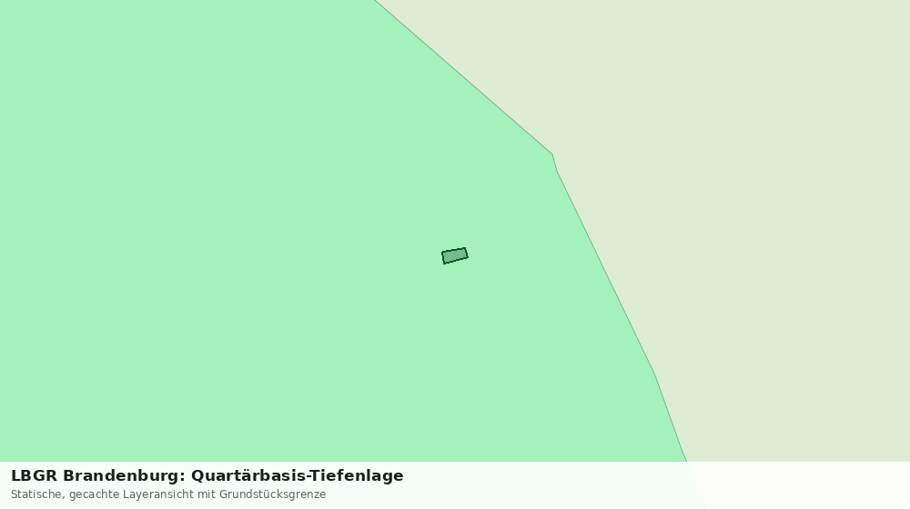 Statische Kartenansicht: LBGR Brandenburg: Quartärbasis-Tiefenlage