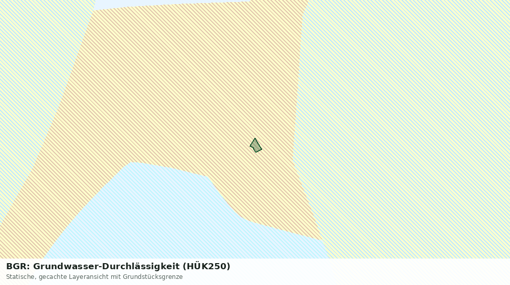 Statische Kartenansicht: BGR: Grundwasser-Durchlässigkeit (HÜK250)