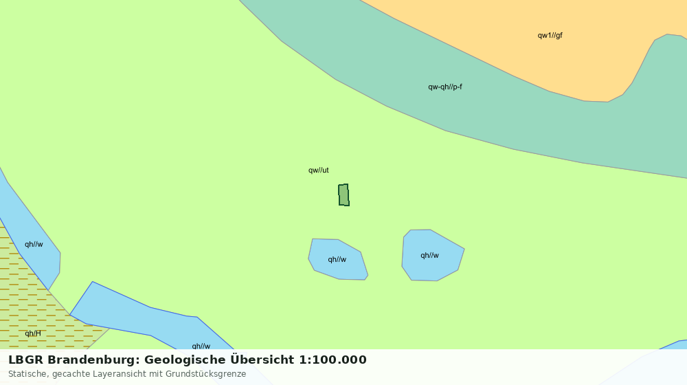 Statische Kartenansicht: LBGR Brandenburg: Geologische Übersicht 1:100.000