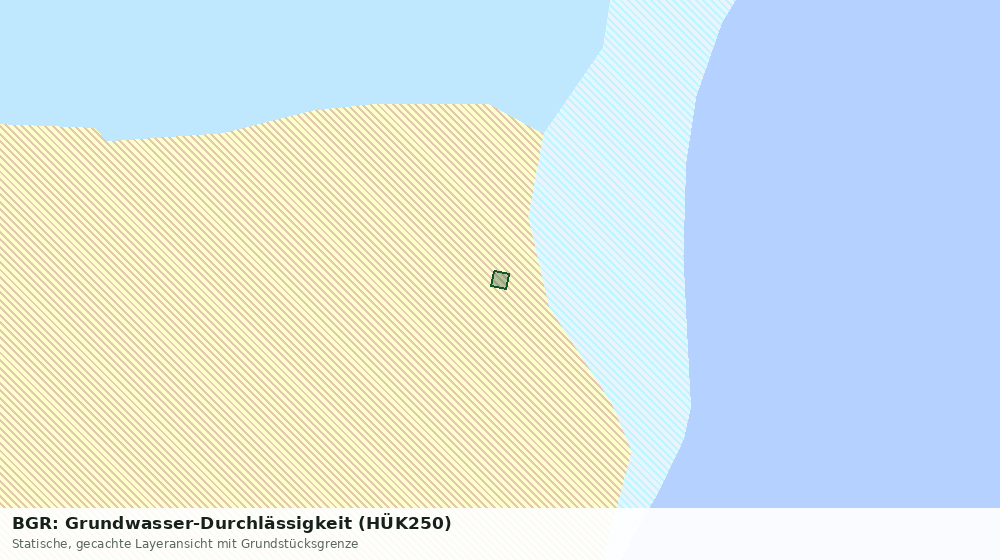 Statische Kartenansicht: BGR: Grundwasser-Durchlässigkeit (HÜK250)