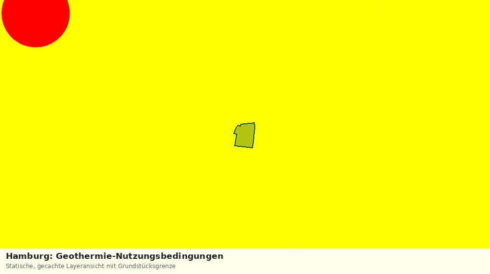Statische Kartenansicht: Hamburg: Geothermie-Nutzungsbedingungen