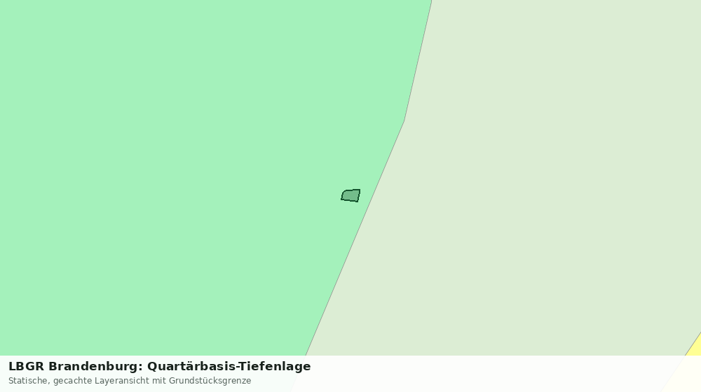Statische Kartenansicht: LBGR Brandenburg: Quartärbasis-Tiefenlage
