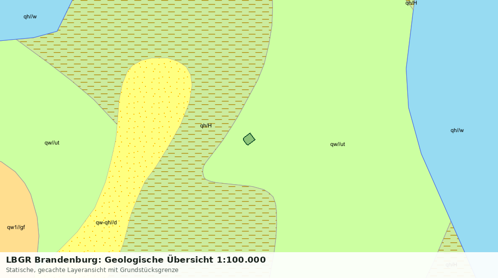 Statische Kartenansicht: LBGR Brandenburg: Geologische Übersicht 1:100.000