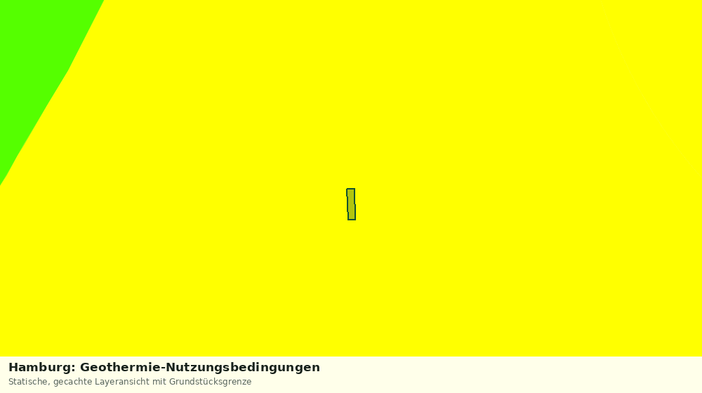Statische Kartenansicht: Hamburg: Geothermie-Nutzungsbedingungen