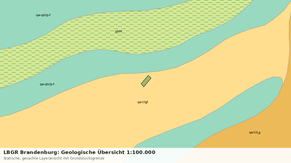 Statische Kartenansicht: LBGR Brandenburg: Geologische Übersicht 1:100.000