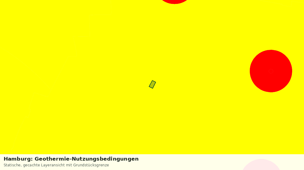 Statische Kartenansicht: Hamburg: Geothermie-Nutzungsbedingungen