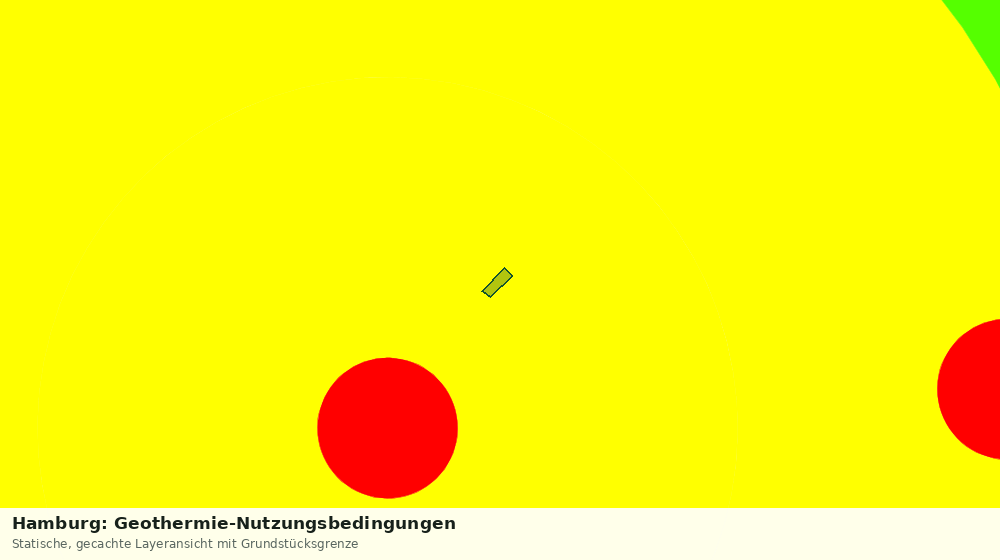 Statische Kartenansicht: Hamburg: Geothermie-Nutzungsbedingungen