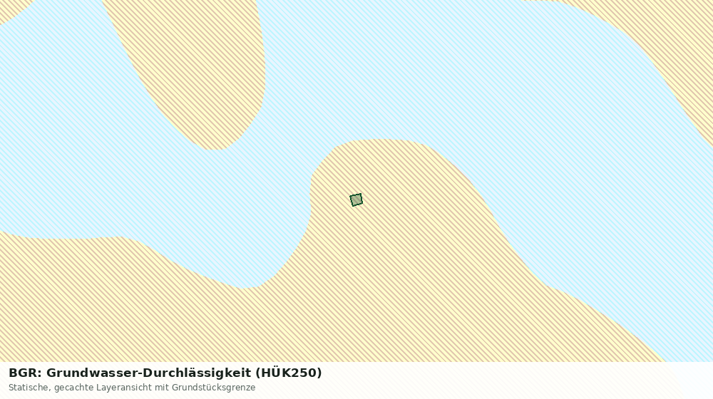 Statische Kartenansicht: BGR: Grundwasser-Durchlässigkeit (HÜK250)