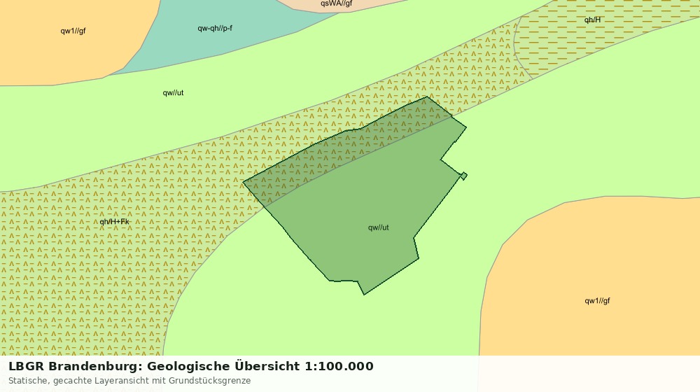 Statische Kartenansicht: LBGR Brandenburg: Geologische Übersicht 1:100.000