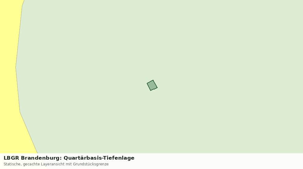 Statische Kartenansicht: LBGR Brandenburg: Quartärbasis-Tiefenlage