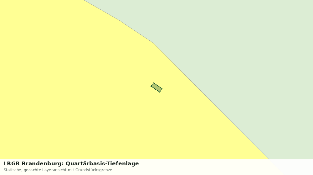 Statische Kartenansicht: LBGR Brandenburg: Quartärbasis-Tiefenlage