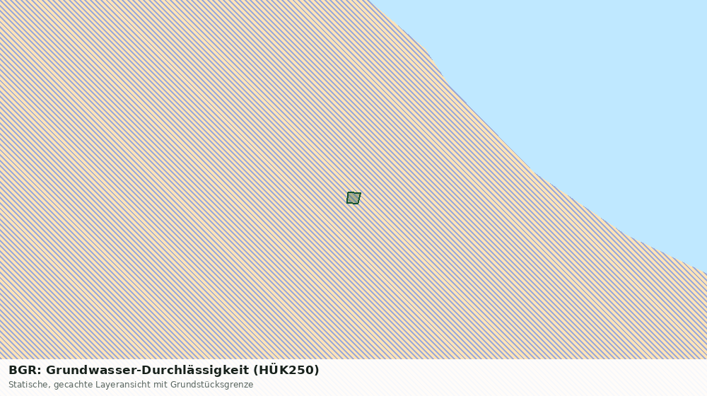 Statische Kartenansicht: BGR: Grundwasser-Durchlässigkeit (HÜK250)
