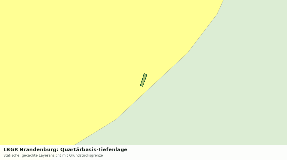 Statische Kartenansicht: LBGR Brandenburg: Quartärbasis-Tiefenlage