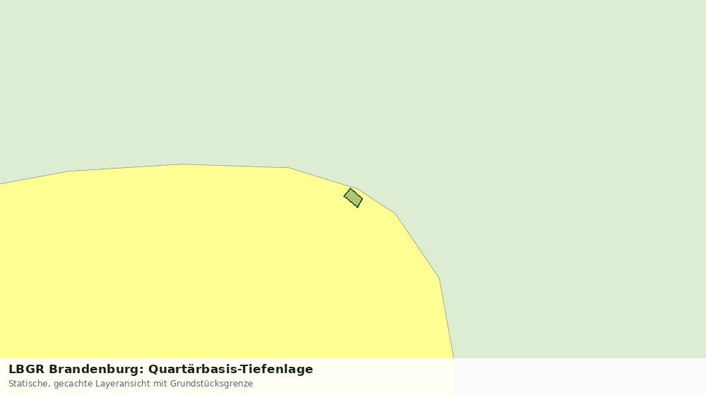 Statische Kartenansicht: LBGR Brandenburg: Quartärbasis-Tiefenlage