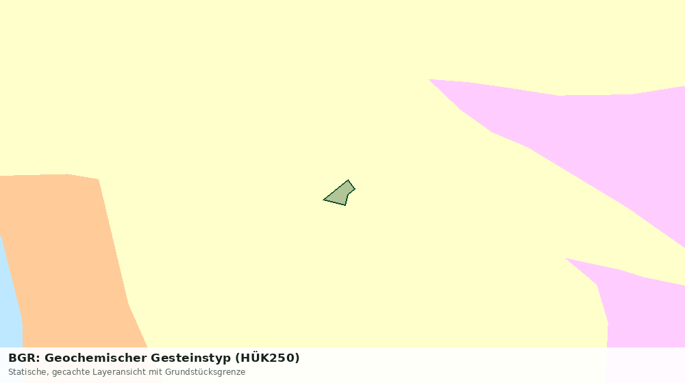 Statische Kartenansicht: BGR: Geochemischer Gesteinstyp (HÜK250)