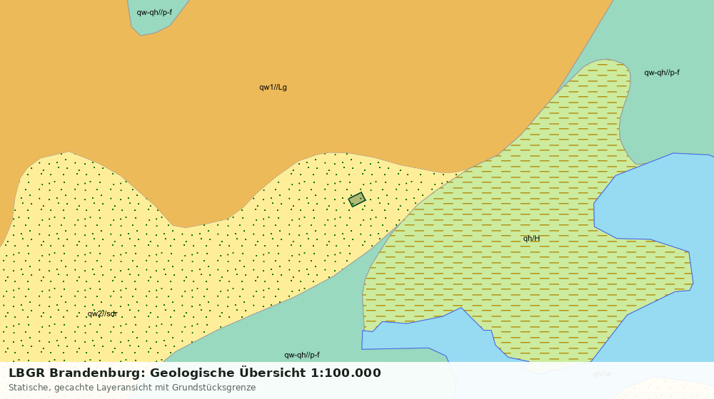 Statische Kartenansicht: LBGR Brandenburg: Geologische Übersicht 1:100.000