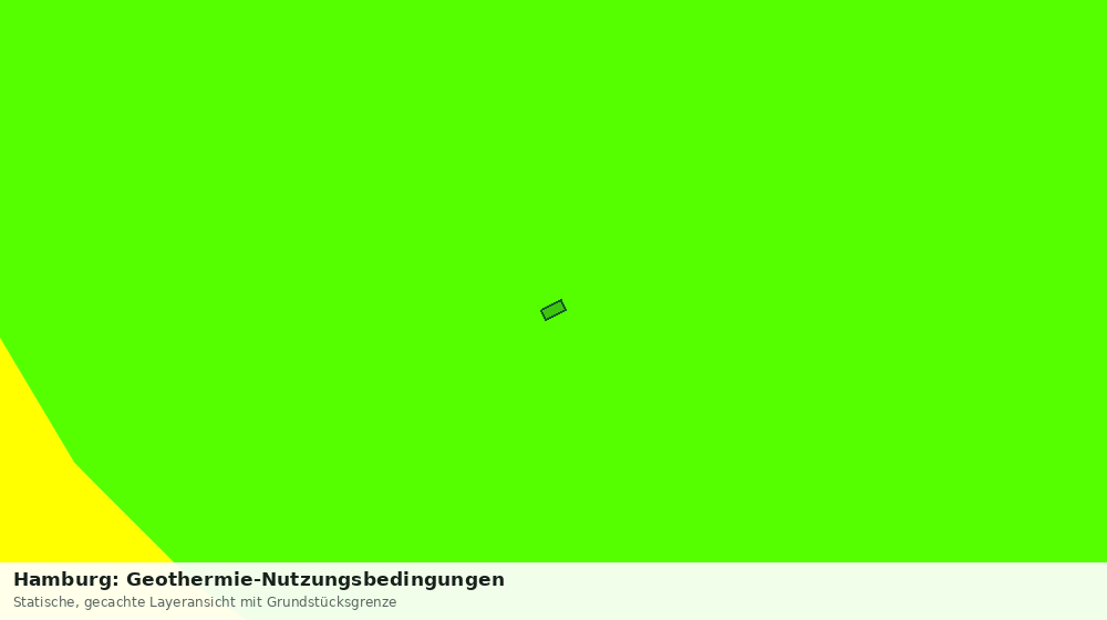 Statische Kartenansicht: Hamburg: Geothermie-Nutzungsbedingungen