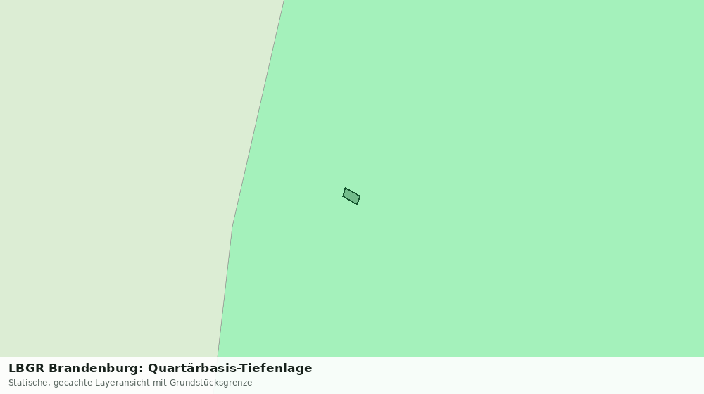 Statische Kartenansicht: LBGR Brandenburg: Quartärbasis-Tiefenlage