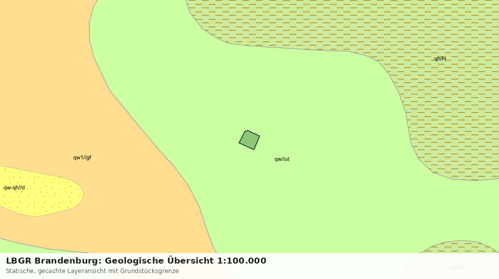 Statische Kartenansicht: LBGR Brandenburg: Geologische Übersicht 1:100.000