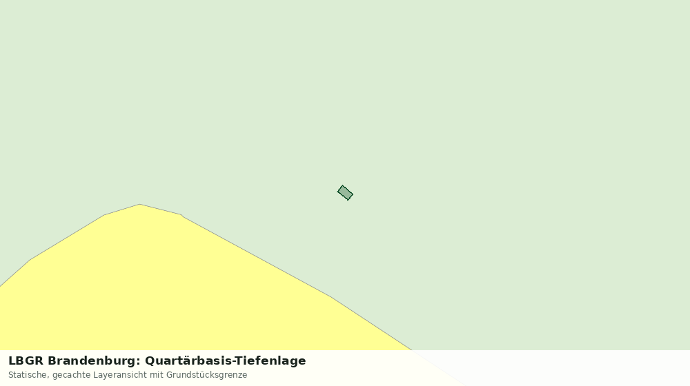 Statische Kartenansicht: LBGR Brandenburg: Quartärbasis-Tiefenlage