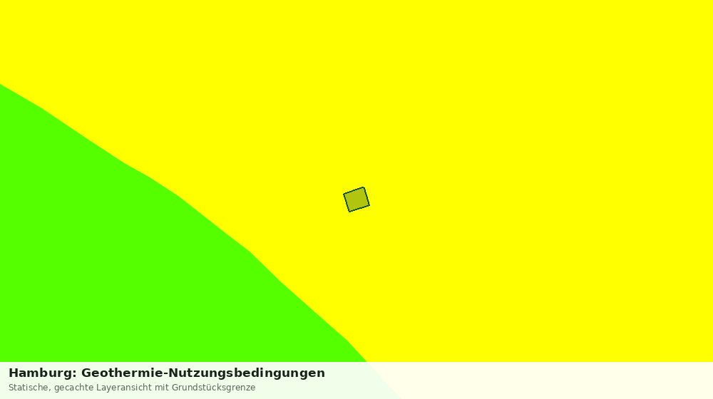 Statische Kartenansicht: Hamburg: Geothermie-Nutzungsbedingungen
