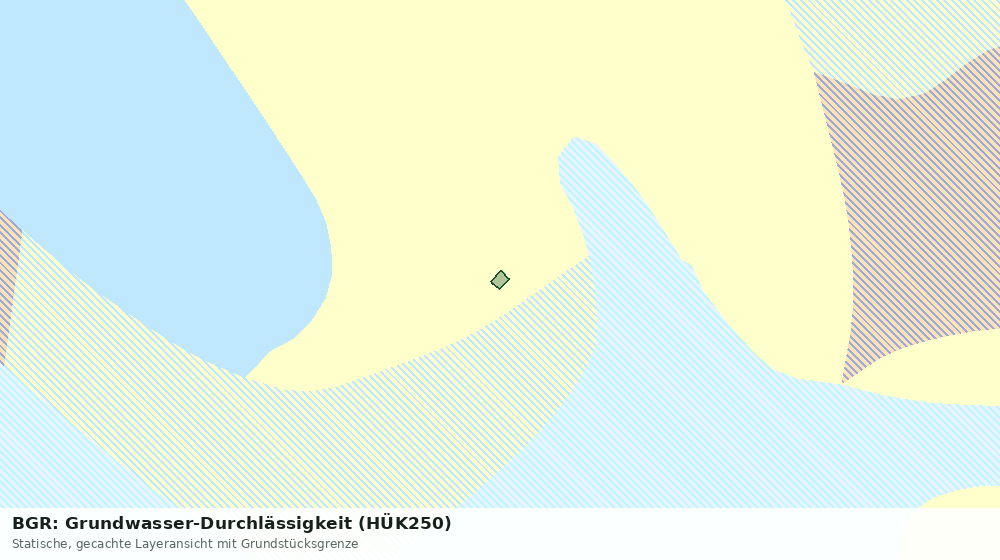 Statische Kartenansicht: BGR: Grundwasser-Durchlässigkeit (HÜK250)