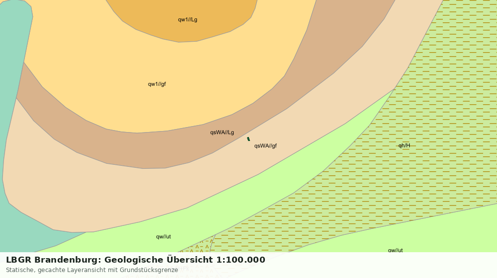 Statische Kartenansicht: LBGR Brandenburg: Geologische Übersicht 1:100.000