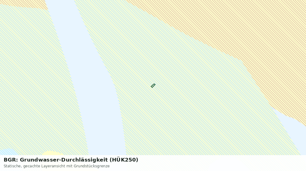 Statische Kartenansicht: BGR: Grundwasser-Durchlässigkeit (HÜK250)