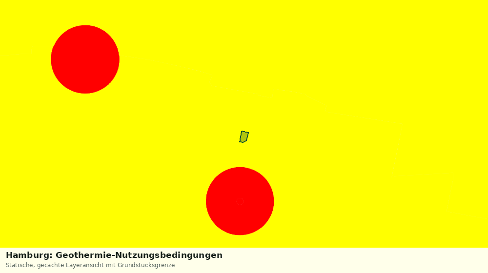 Statische Kartenansicht: Hamburg: Geothermie-Nutzungsbedingungen