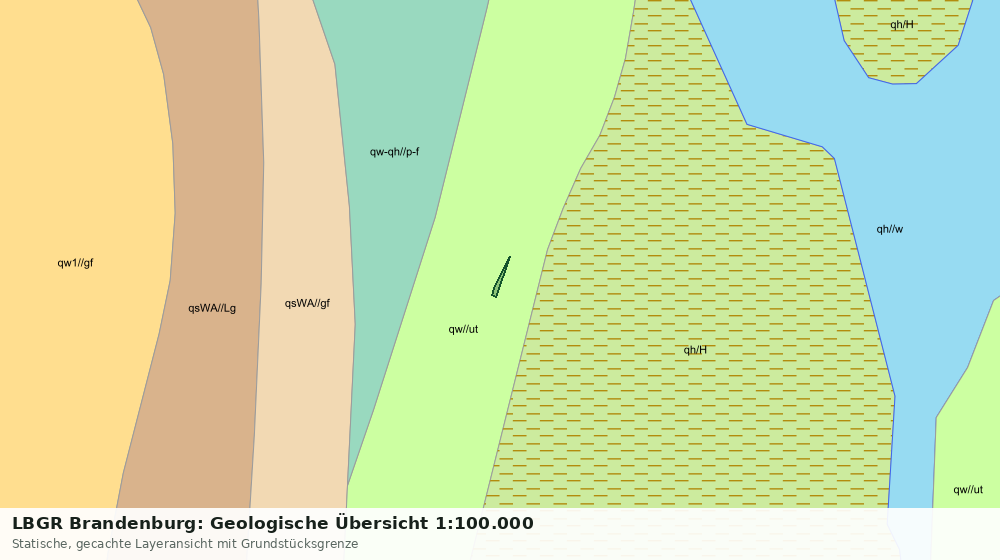 Statische Kartenansicht: LBGR Brandenburg: Geologische Übersicht 1:100.000