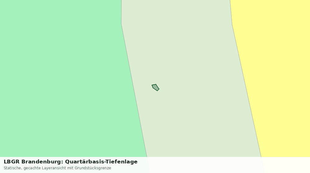 Statische Kartenansicht: LBGR Brandenburg: Quartärbasis-Tiefenlage