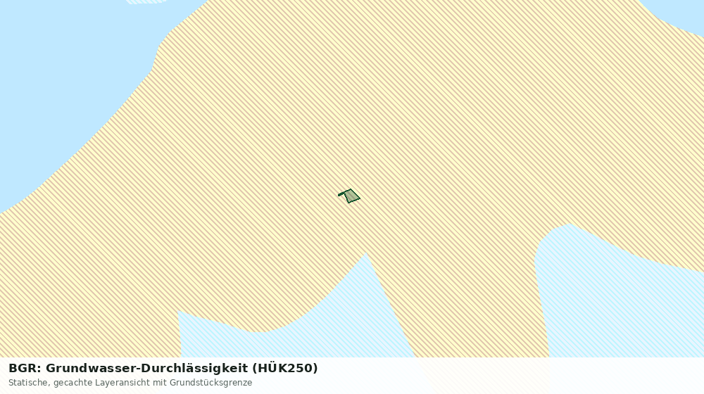Statische Kartenansicht: BGR: Grundwasser-Durchlässigkeit (HÜK250)