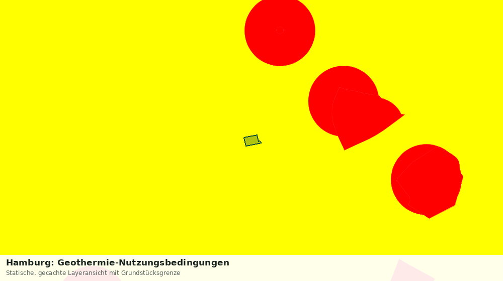 Statische Kartenansicht: Hamburg: Geothermie-Nutzungsbedingungen