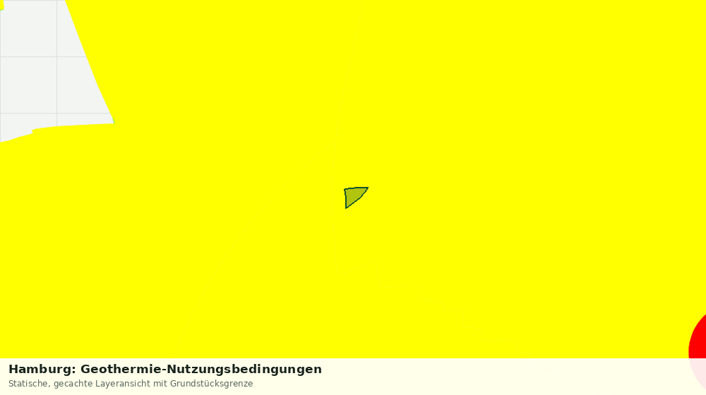 Statische Kartenansicht: Hamburg: Geothermie-Nutzungsbedingungen