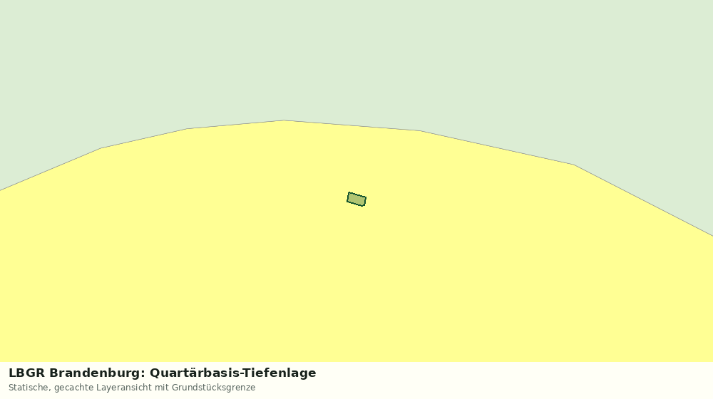 Statische Kartenansicht: LBGR Brandenburg: Quartärbasis-Tiefenlage