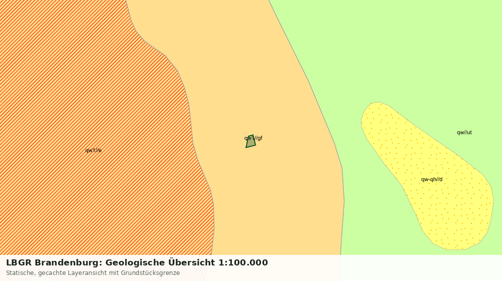 Statische Kartenansicht: LBGR Brandenburg: Geologische Übersicht 1:100.000